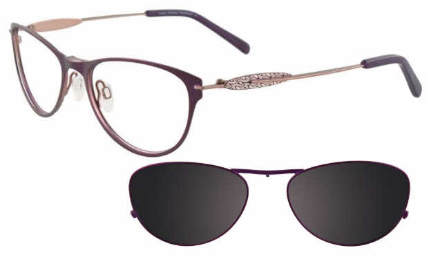  clear lens/matte violet with clip