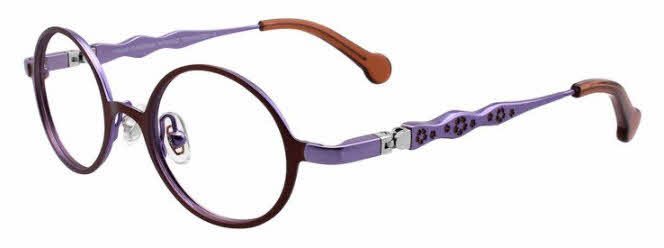  clear lens/satin dark brown lilac