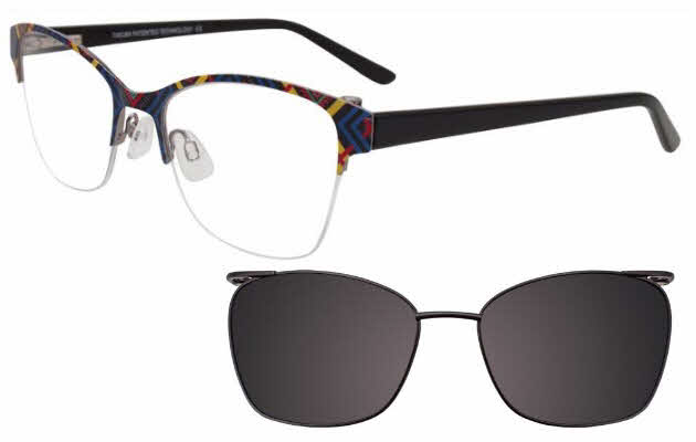  clear lens/blue yellow red black with clip on lens