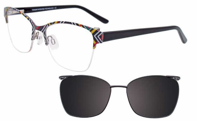  clear lens/black white red yellow green with clip on lens