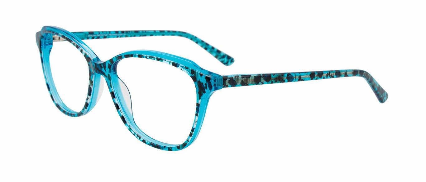  clear lens/turquoise crystal with animal print
