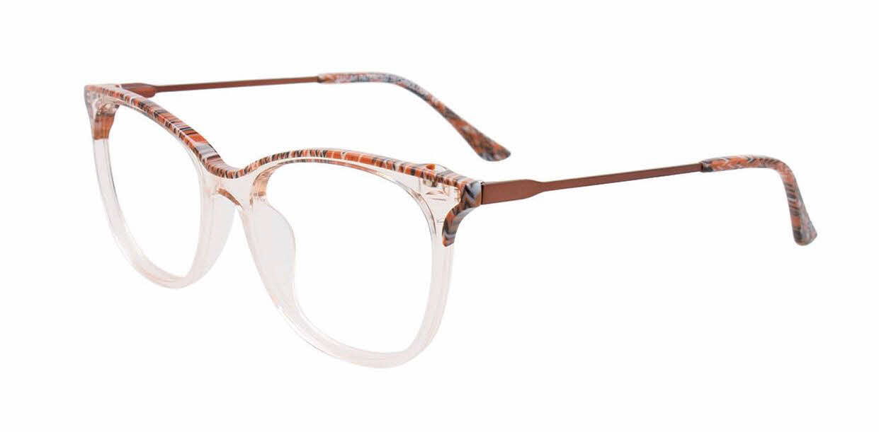  clear lens/brown marbled crystal light brown