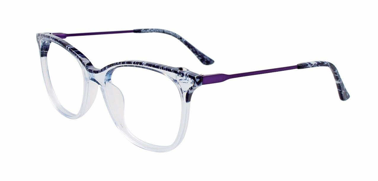  clear lens/blue marbled crystal light blue