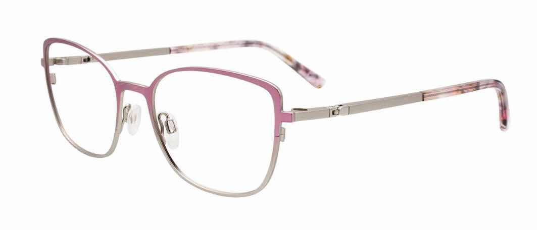  clear lens/matte light purple matte silver with polarized clip on lens
