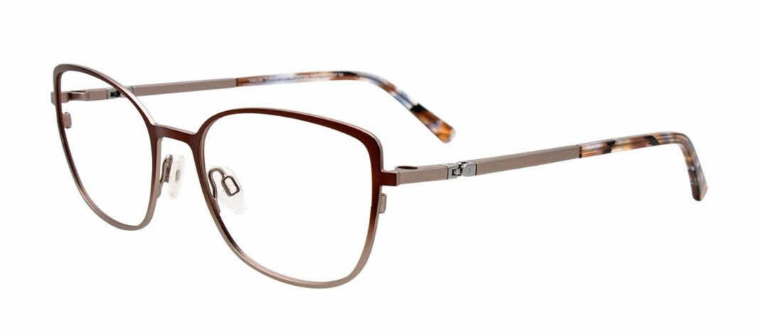  clear lens/matte dark brown matte grey gradient with polarized clip on lens