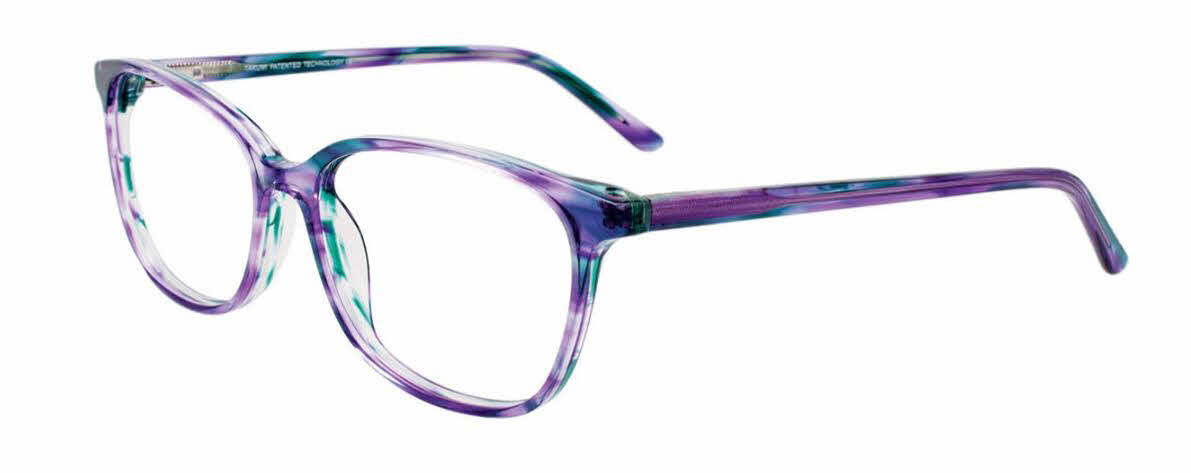  clear lens/purple green marbled