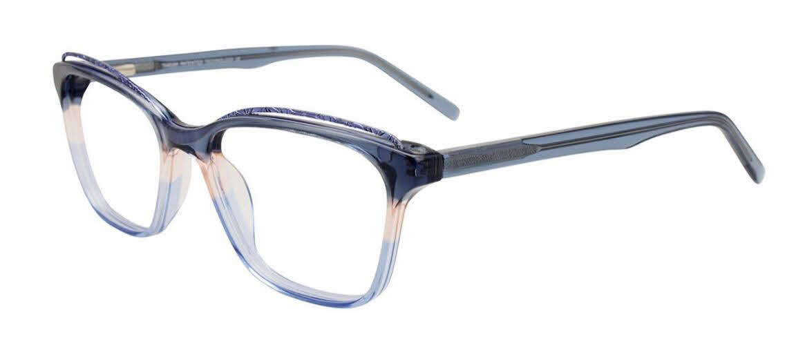  clear lens/crystal dark blue salmon light blue