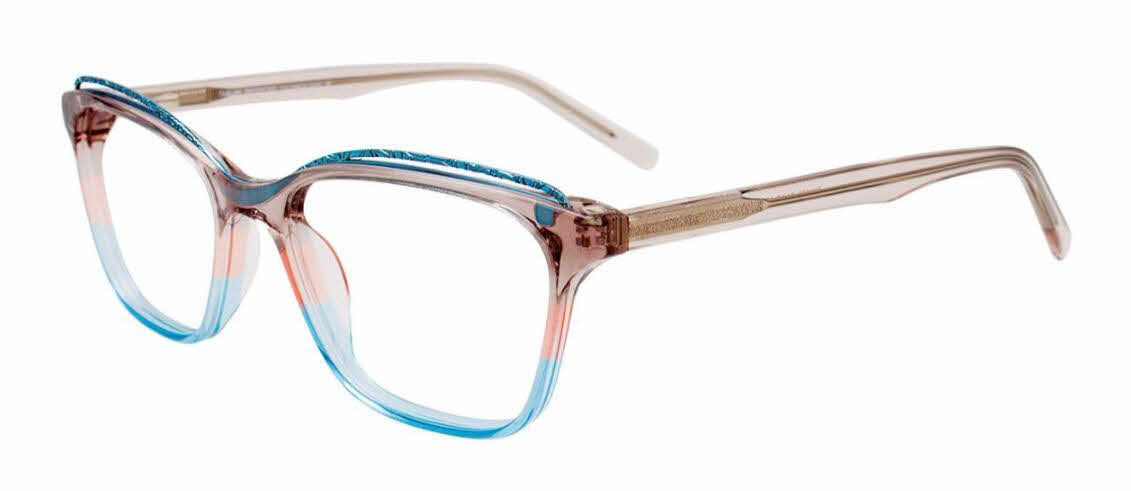  clear lens/crystal light brown salmon turquoise