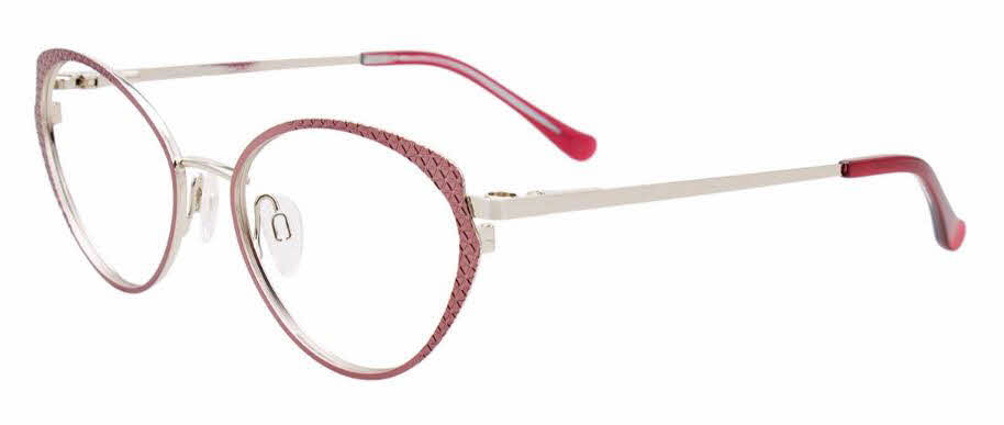  clear lens/satin pink shiny silver