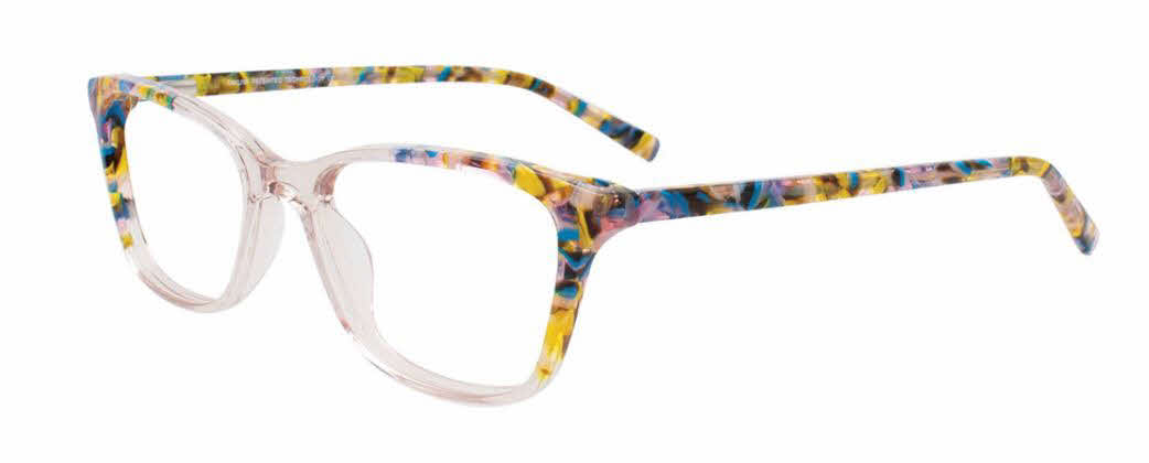  clear lens/crystal pink yellow marble mix