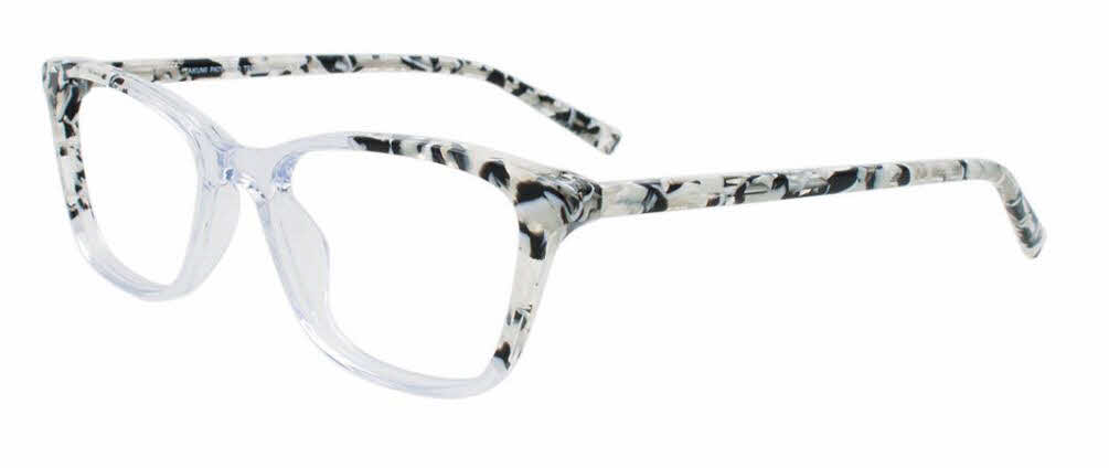  clear lens/crystal black and white marble mix