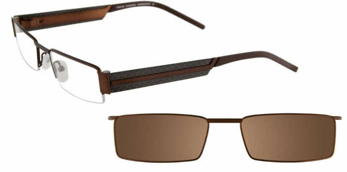  clear lens/satin brown with clip