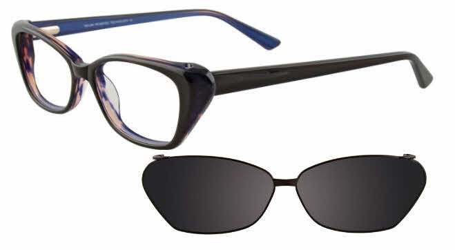  clear lens/black blue with clip
