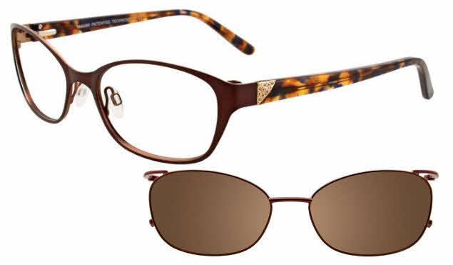  brown clip/satin dark brown w