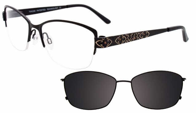  silver with clip on lens/satin black