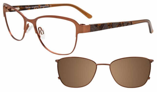  clear lens/satin copper with clip on lens