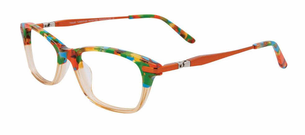  clear lens/light brown blue green orange