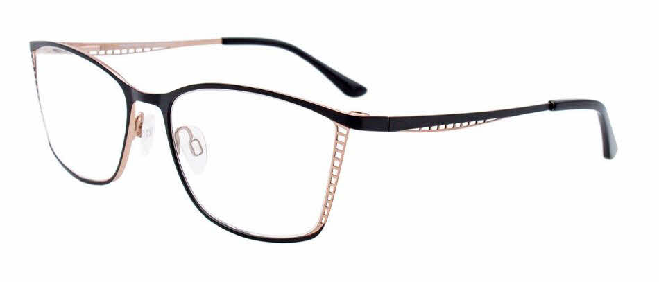  clear lens/matte black light gold with polarized clip on lens