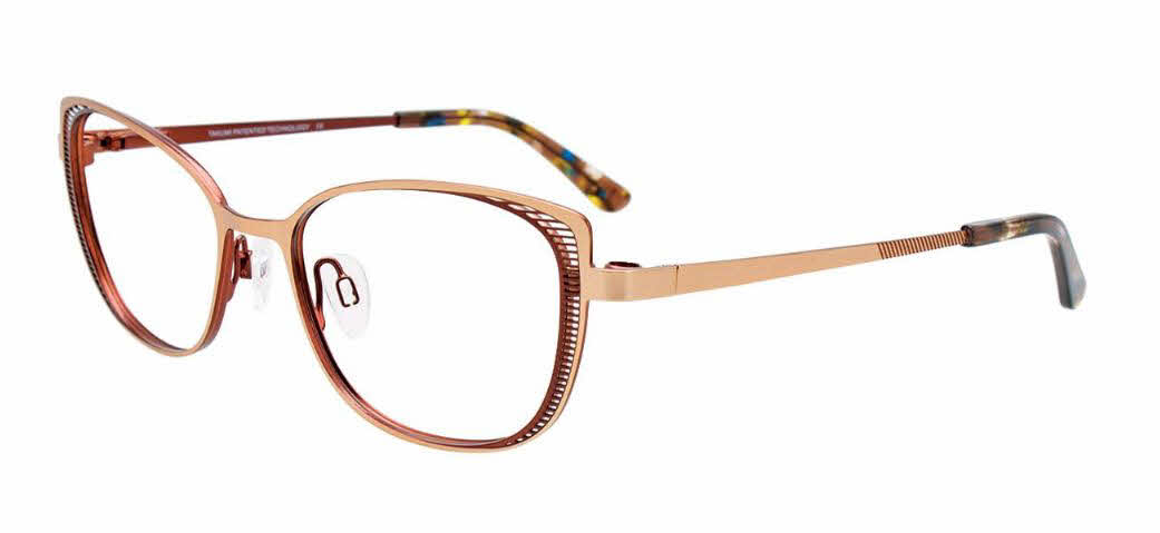 clear lens/matte gold dark brown with polarized clip on lens