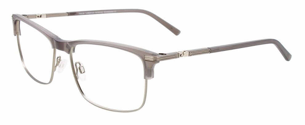 clear lens/light grey matte steel with polarized clip on lens