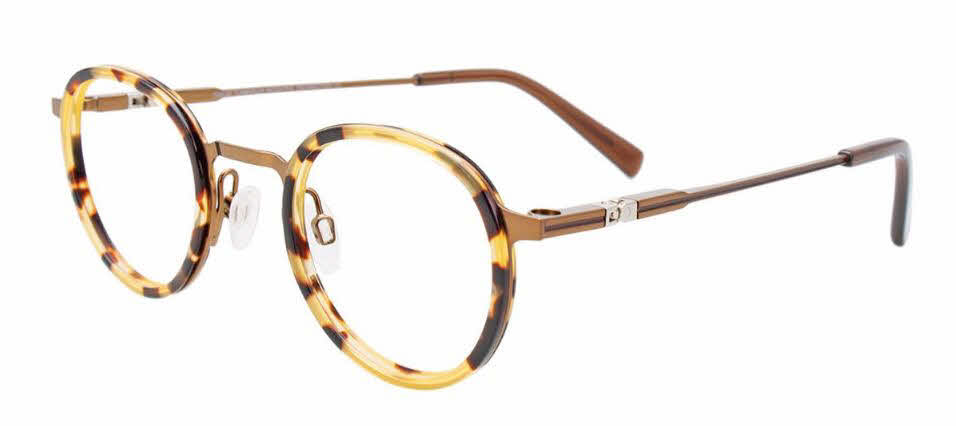  clear lens/demi amber satin light brown with polarized clip on lens