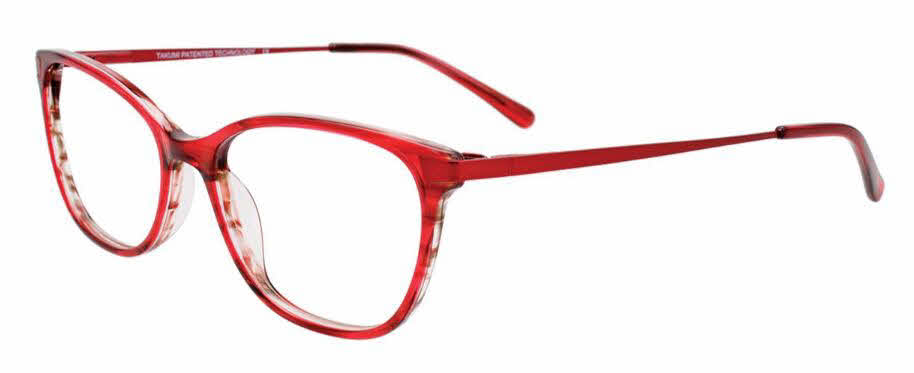  satin red/red brown stripes
