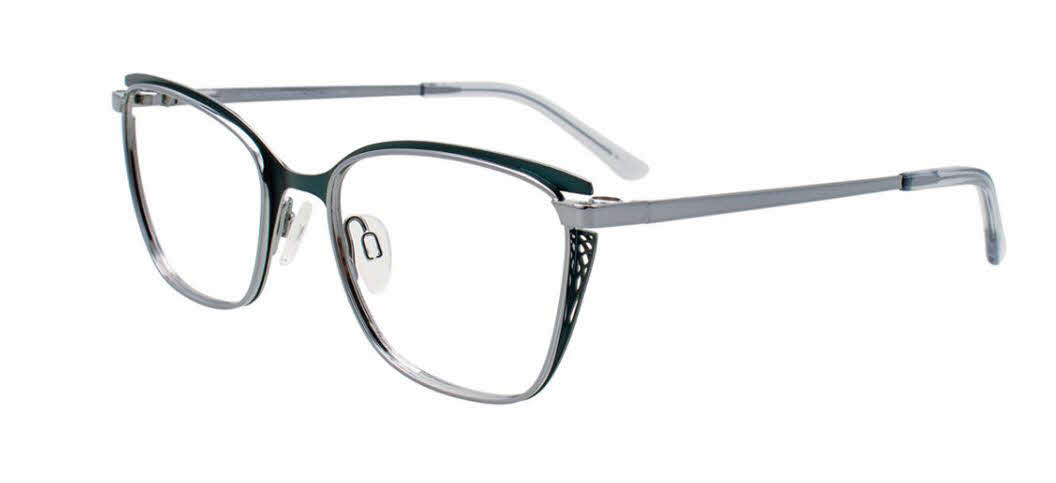  clear lens/dark green shiny steel