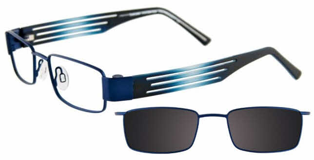  clear lens/satin navy with grey clip