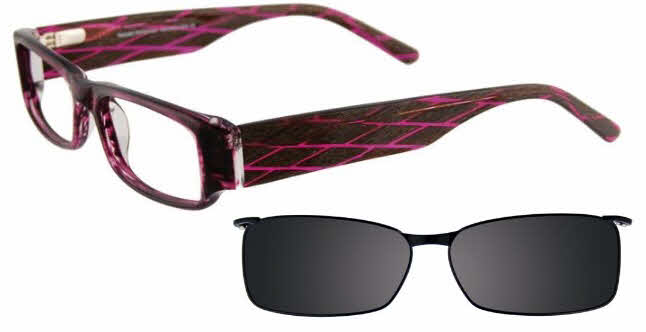  clear lens/crystal purple with grey clip