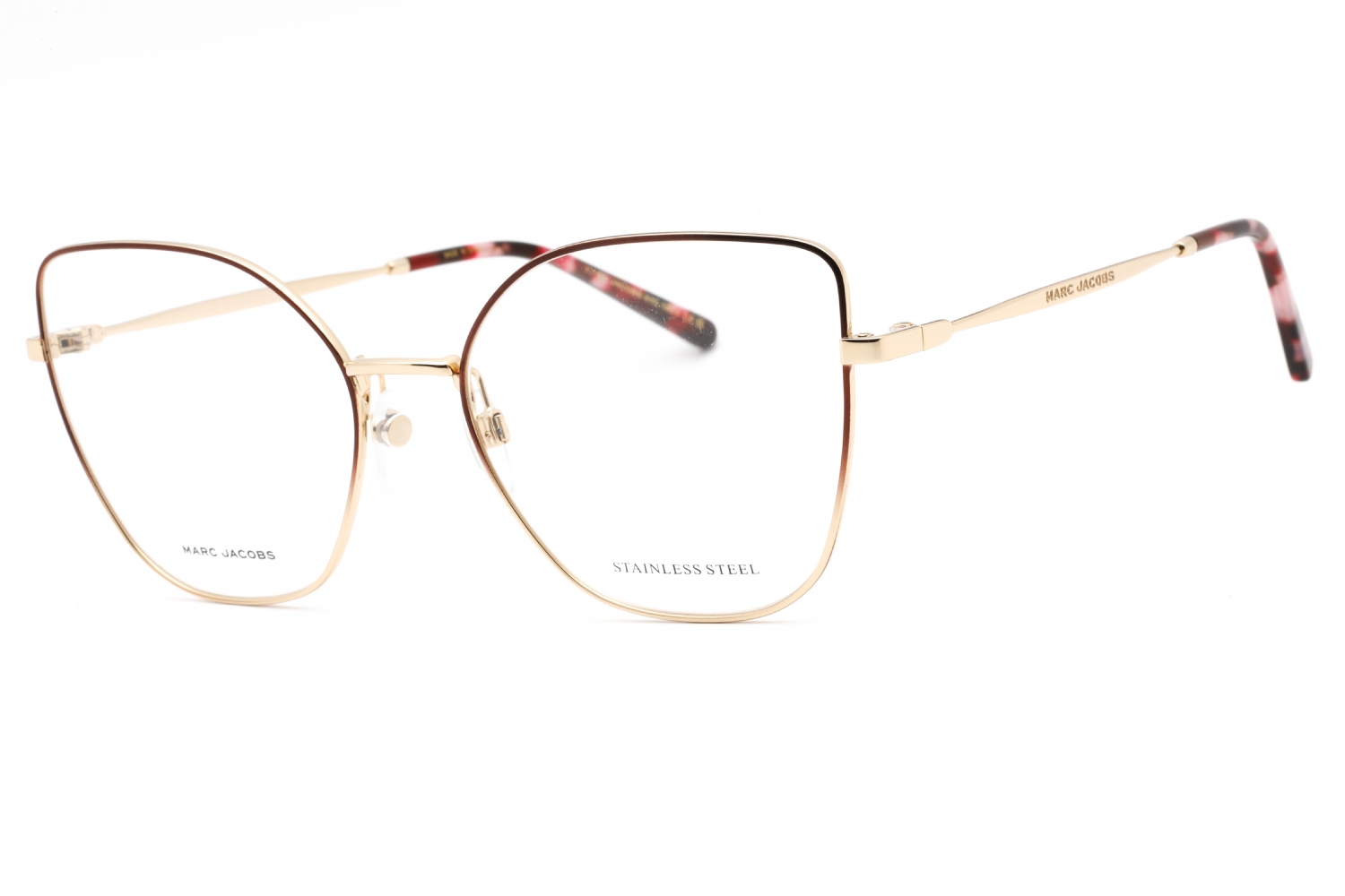  clear lens/matte burgundy gold