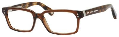  clear/chocolate brown havana