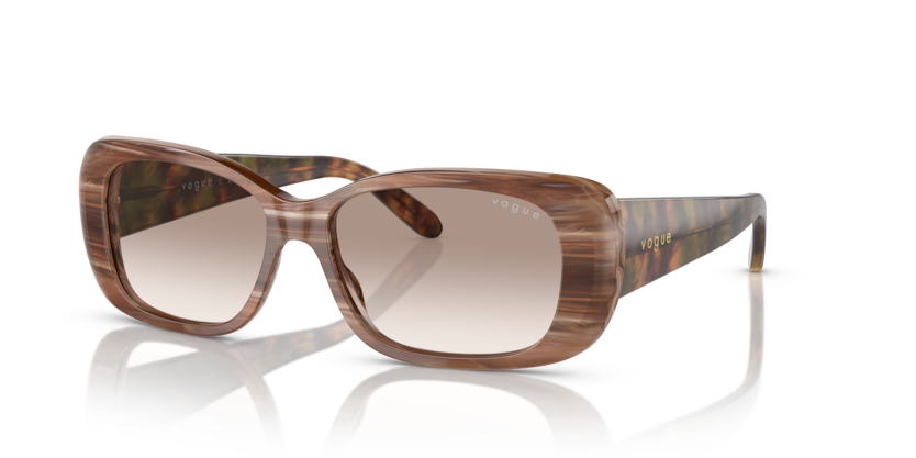  clear gradient brown/brown horn