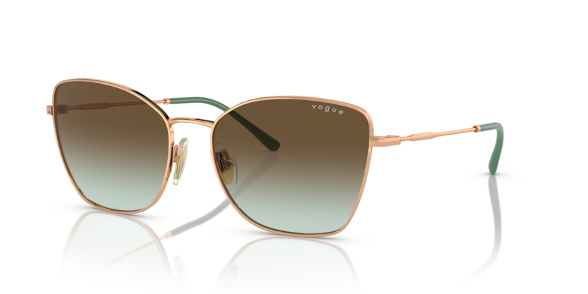  green gradient dark brown/rose gold