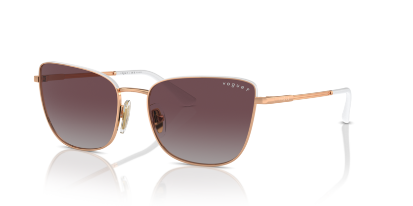  grey gradient violet polarized/rose gold/top white