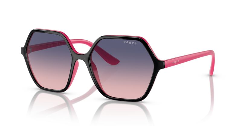 pink gradient blue/top black/fuchsia