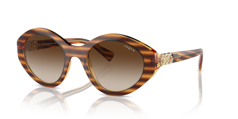  brown gradient/striped dark havana