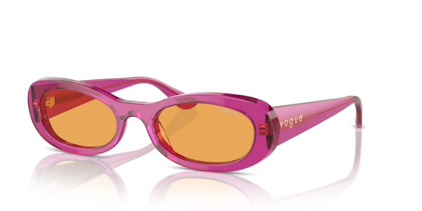  orange/transparent violet