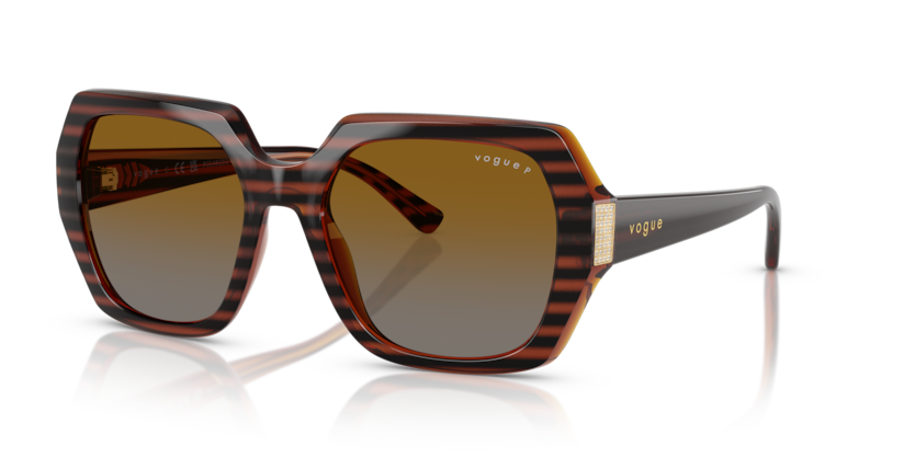  gradient brown polar/striped brown havana