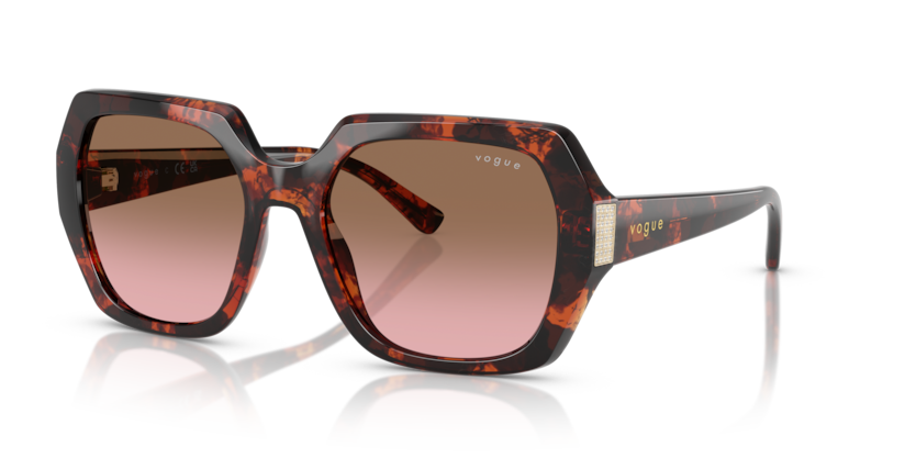 pink gradient brown/red havana