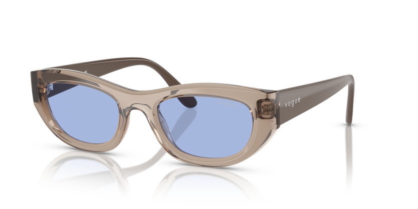  blue/transparent light brown
