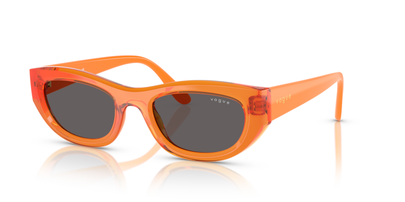  black smoke/transparent orange