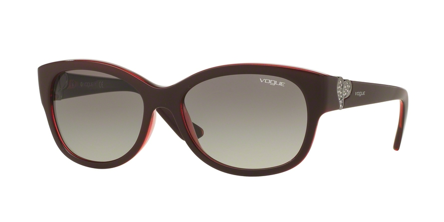  grey gradient/top dark redopal red