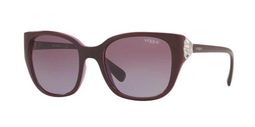  violet gradient/top eggplant on pink