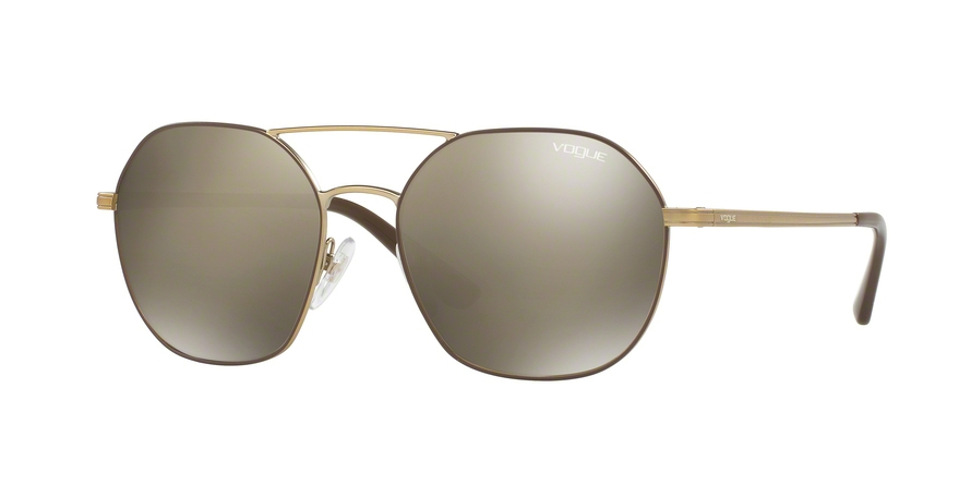  light brown mirror dark gold/matte brownpale gold