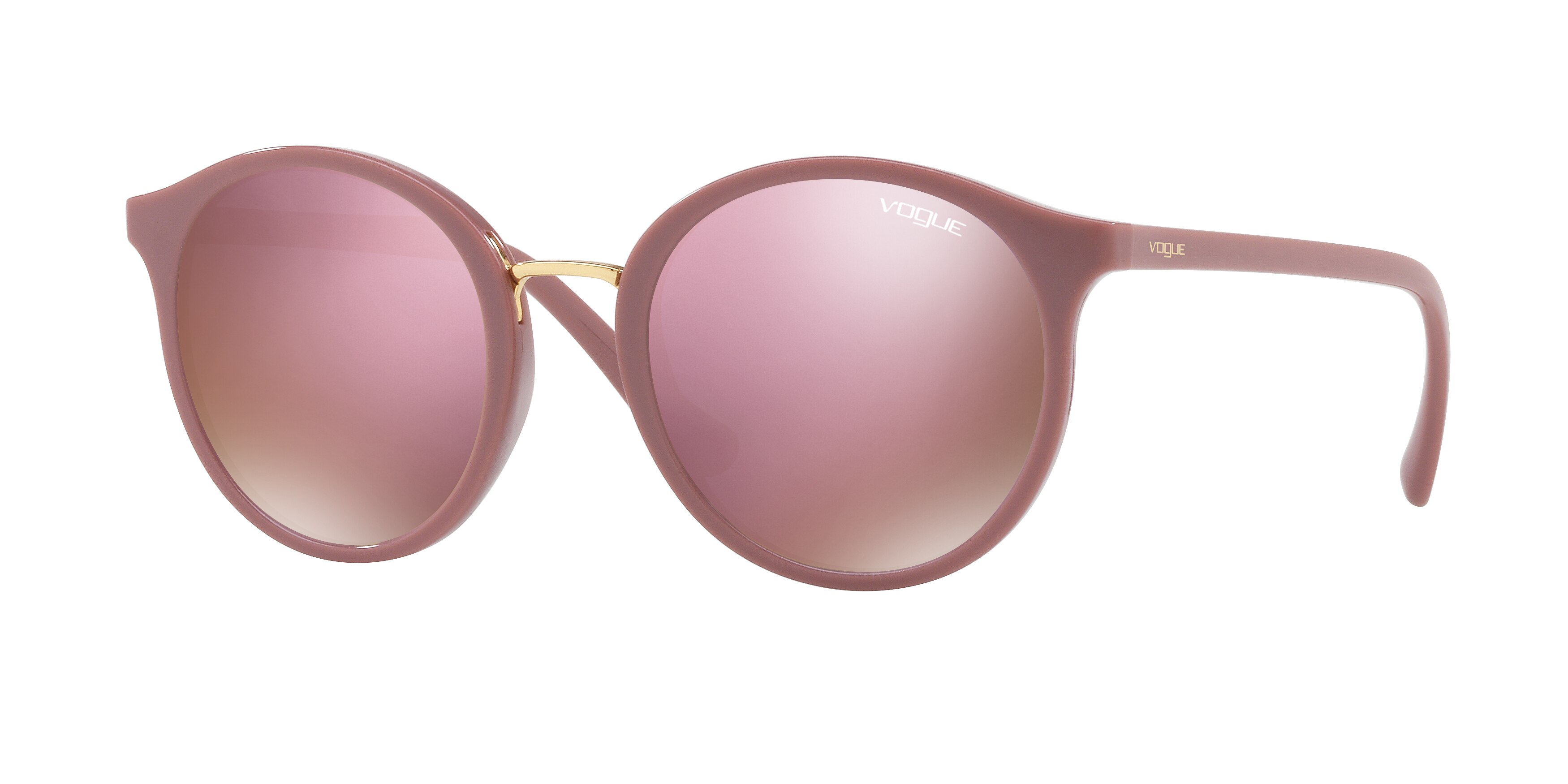  dark brown mirror pink/antique pink