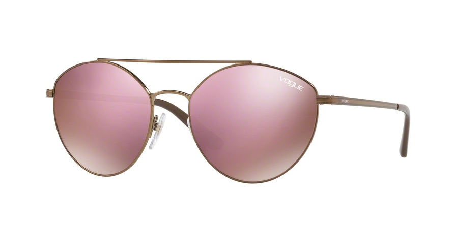  dark brown mirror pink/bronze