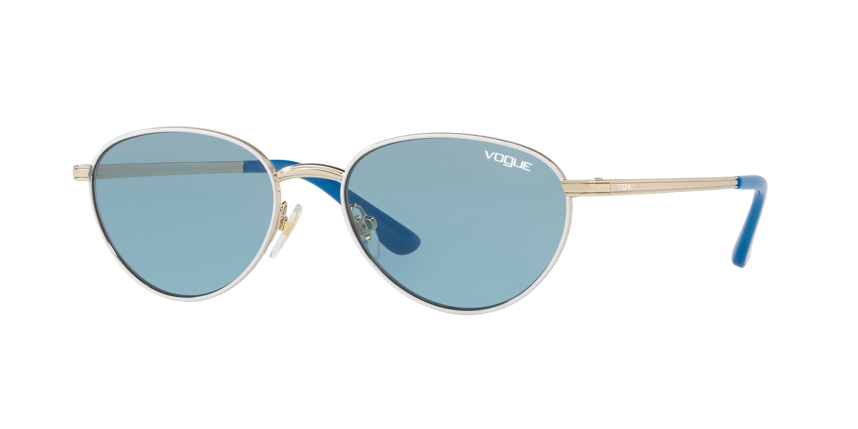  blue/pale gold/white