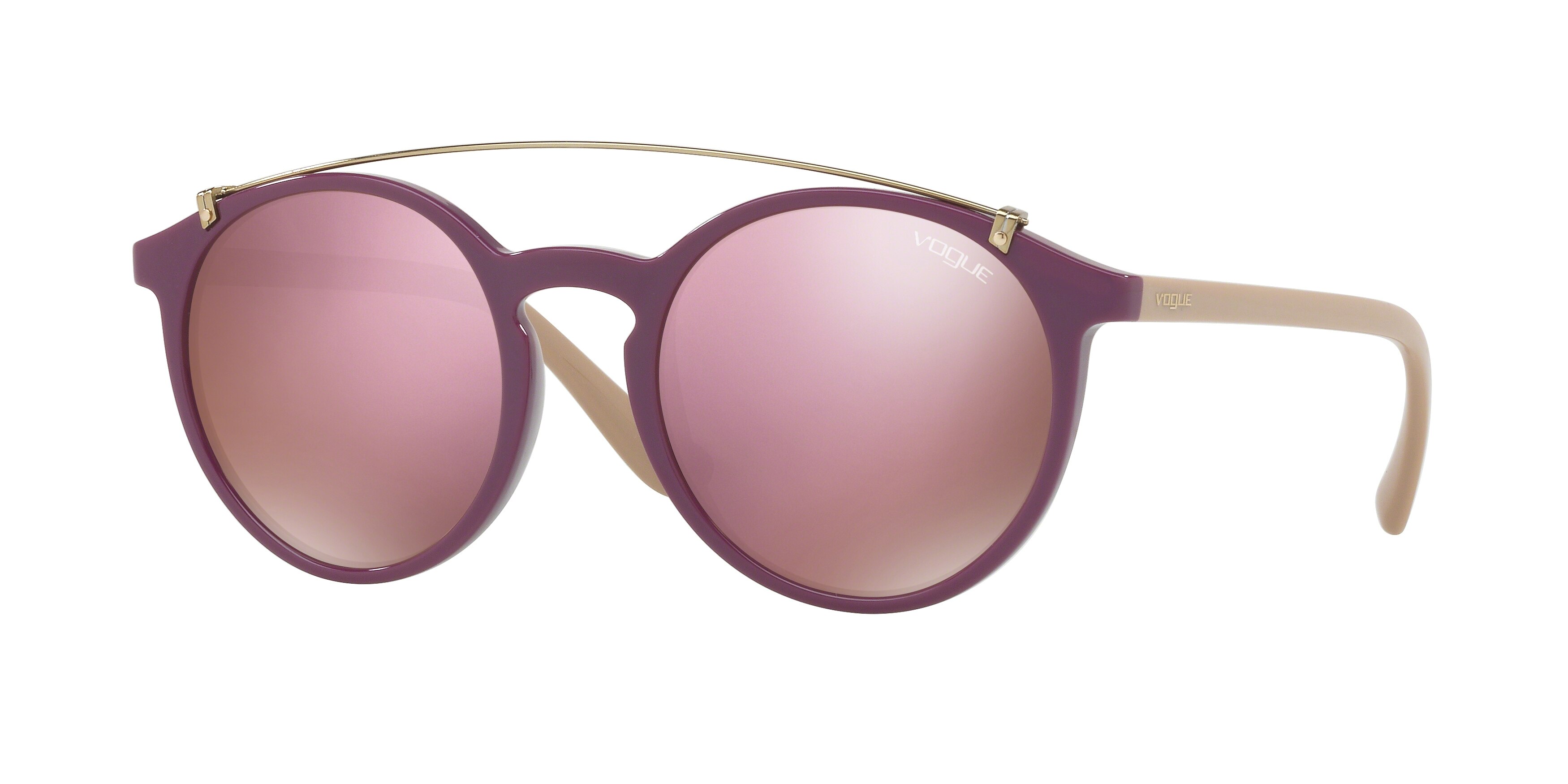  dark brown mirror pink/violet