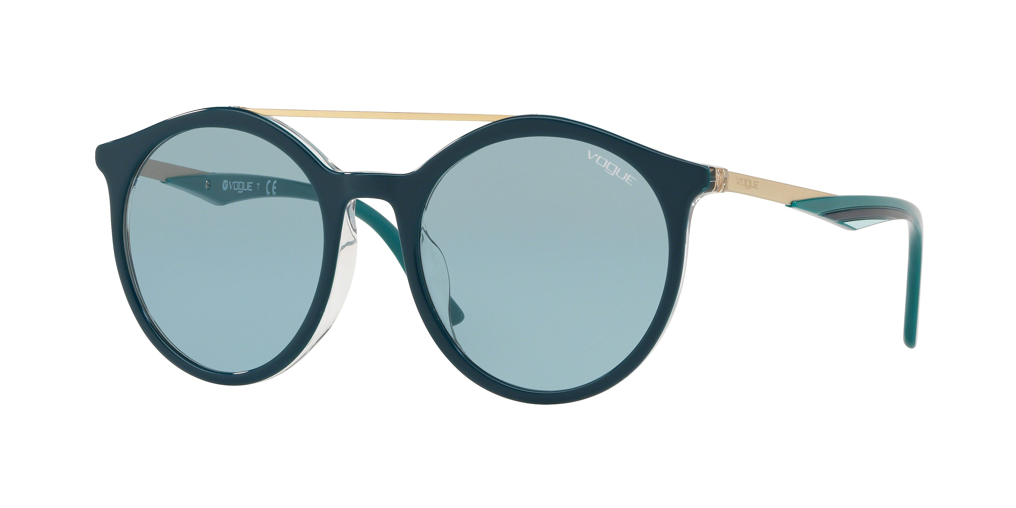  blue/top dark green/transparent