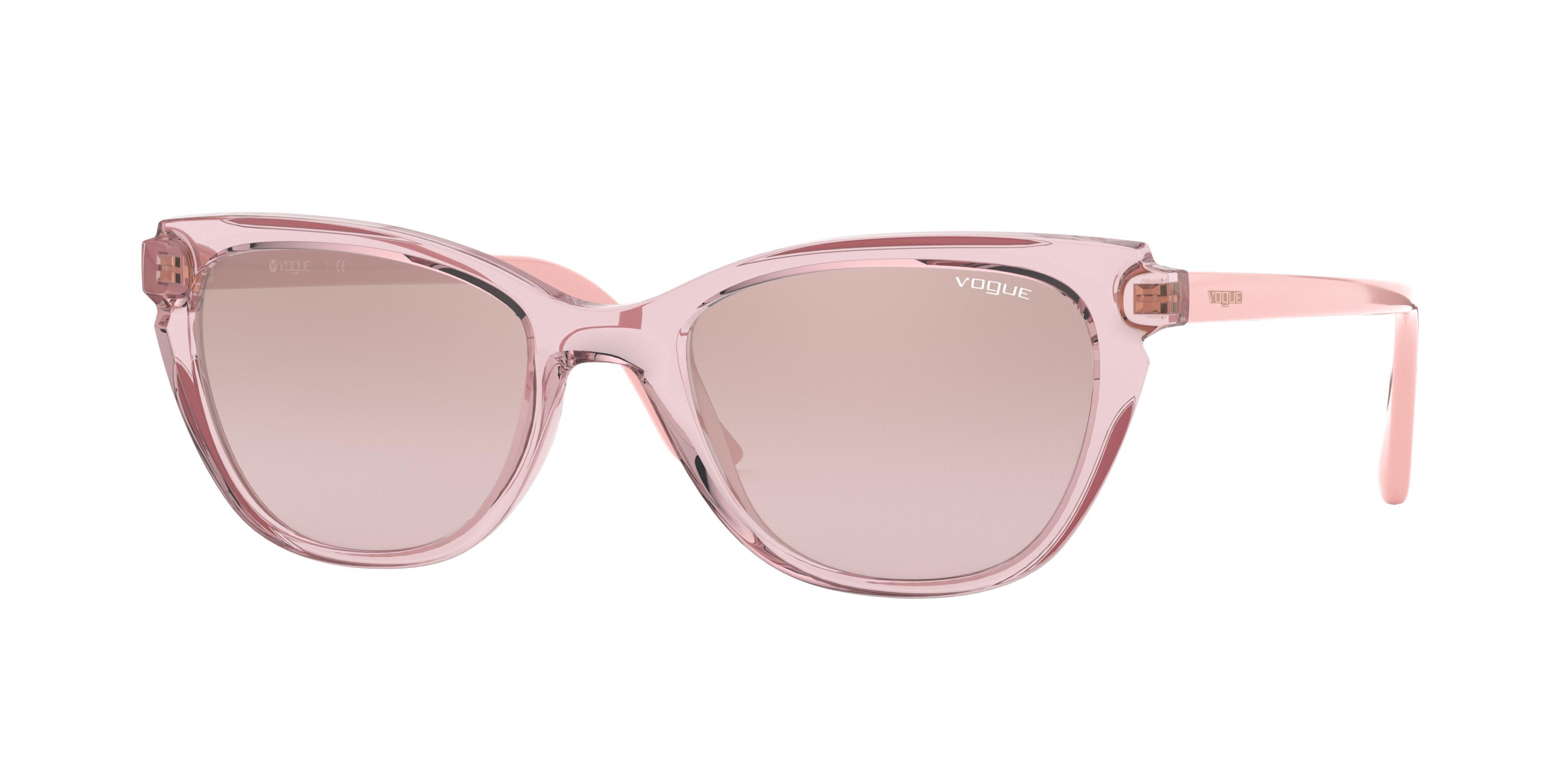  light brown mirror silver grad/transparent pink/pink
